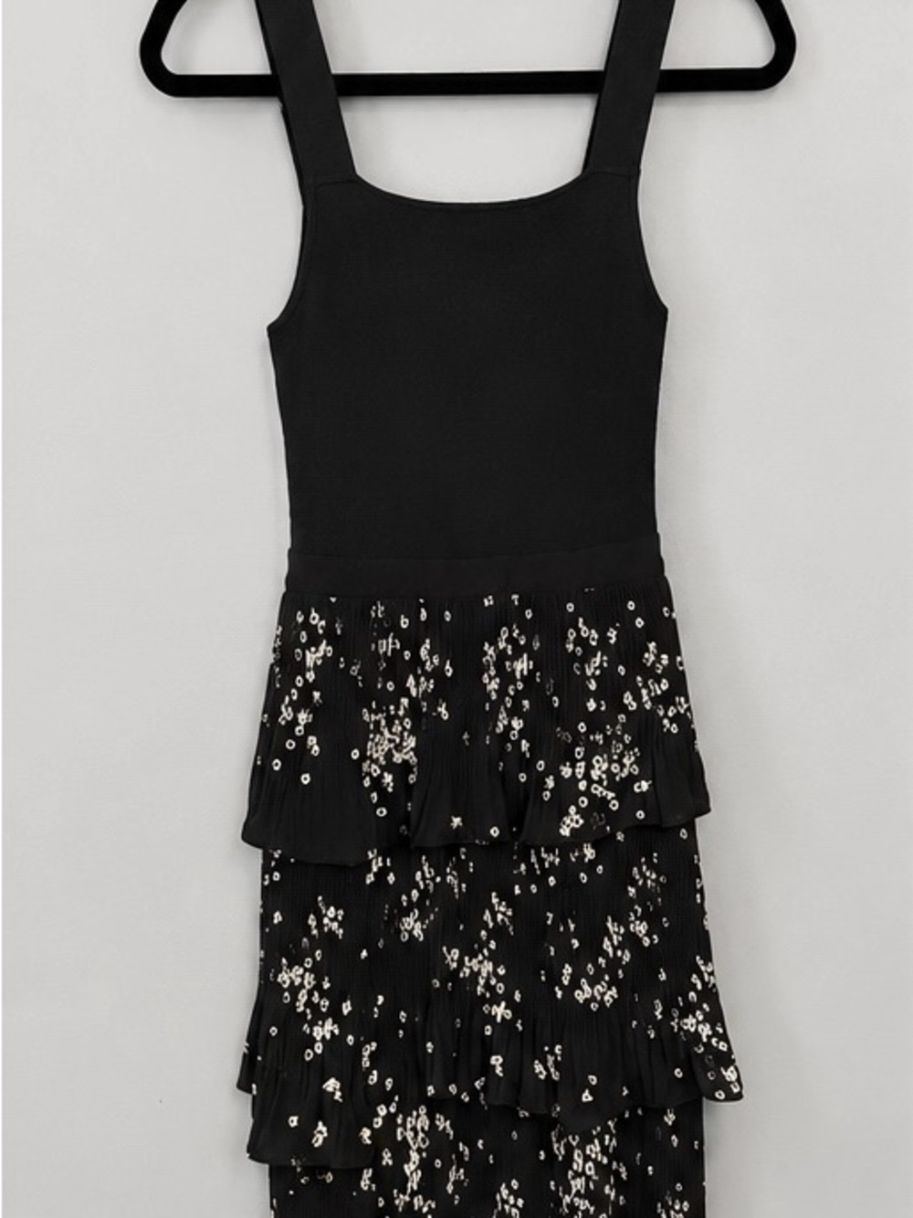 Ted Baker Black Floral Tiered Maxi Dress